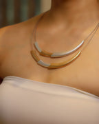 Dual Tone Hasli Necklace