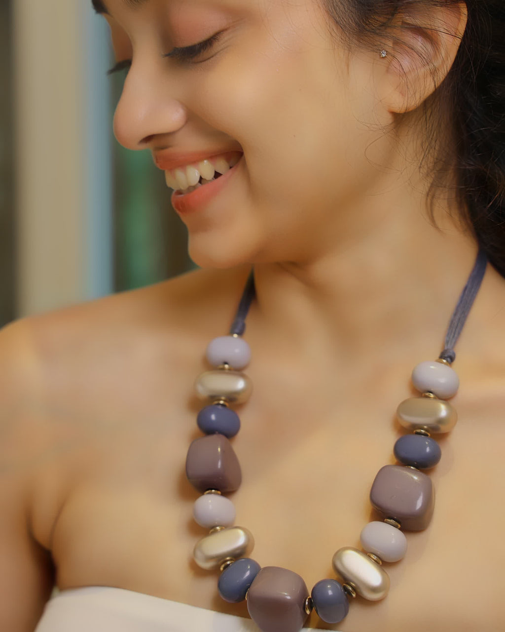 Smoke and Frost Necklace