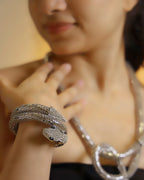 Silver Serpent Necklace and Bracelet