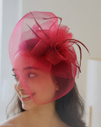 Red Fascinator Hat