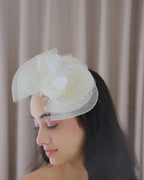 Off White Fascinator Hat