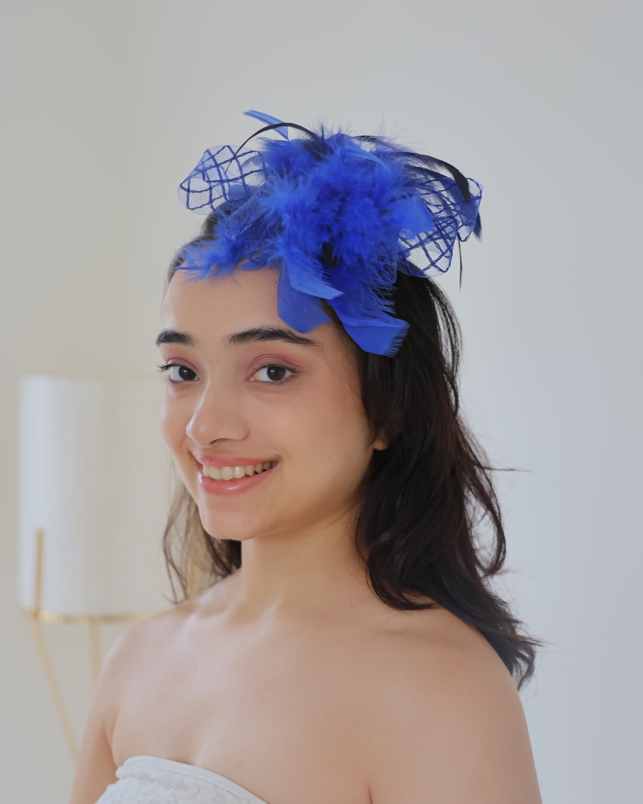 Blue Fascinator Hat