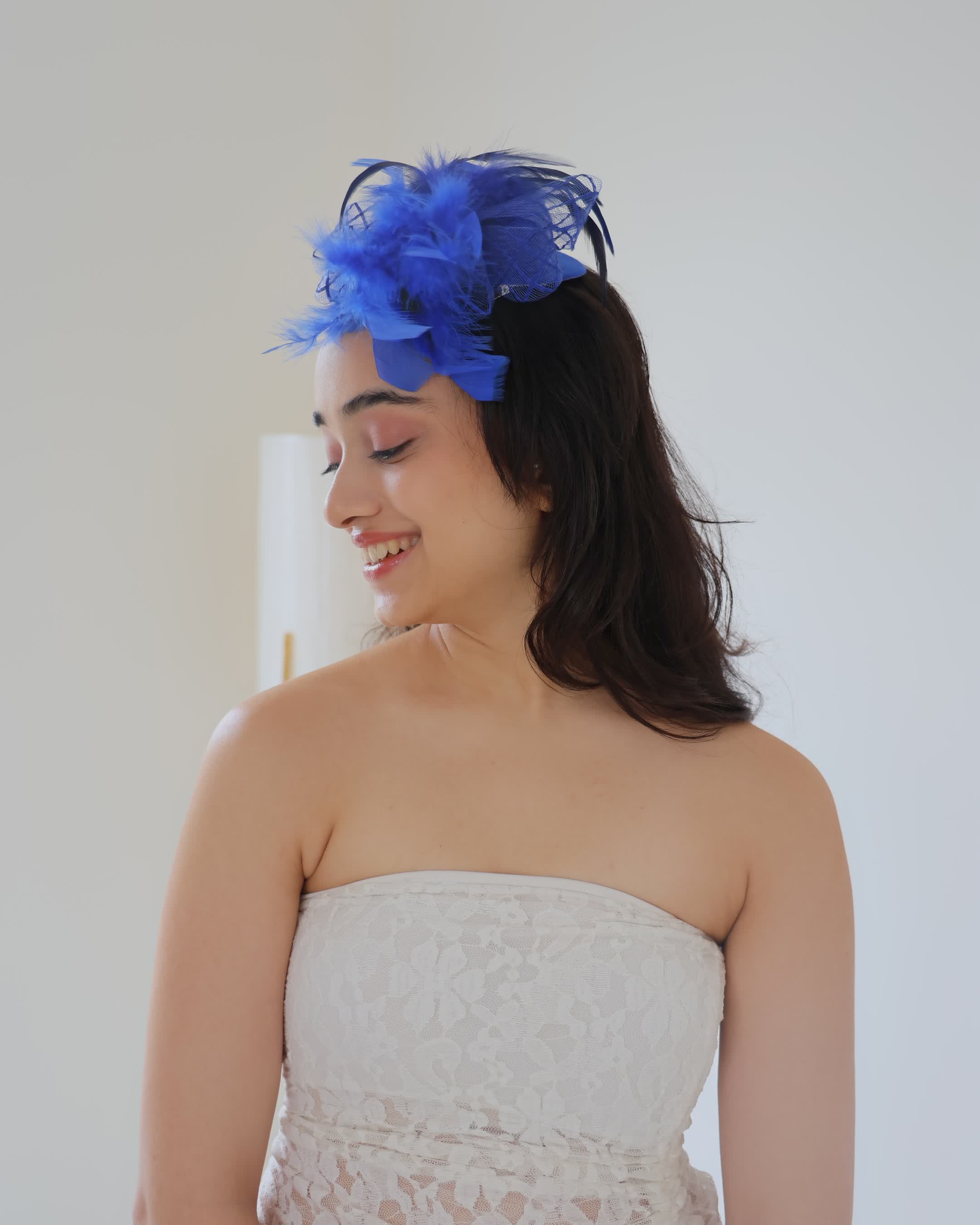 Blue Fascinator Hat