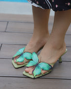 Green Butterfly Heels