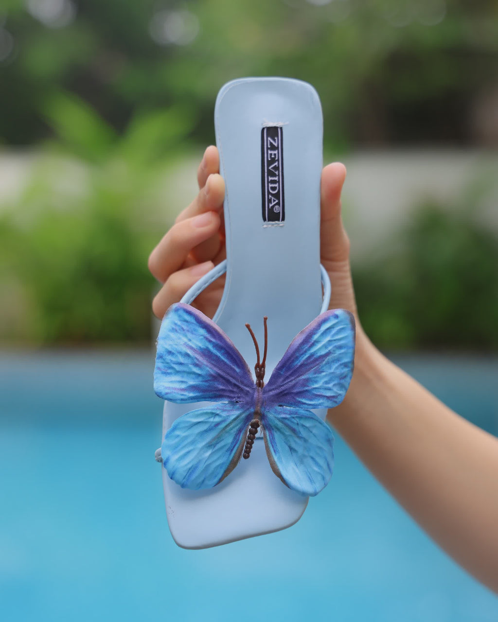 Blue Butterfly Heels