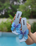 Blue Butterfly Heels