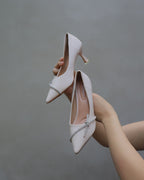 Light Beige Diamond Stilletos