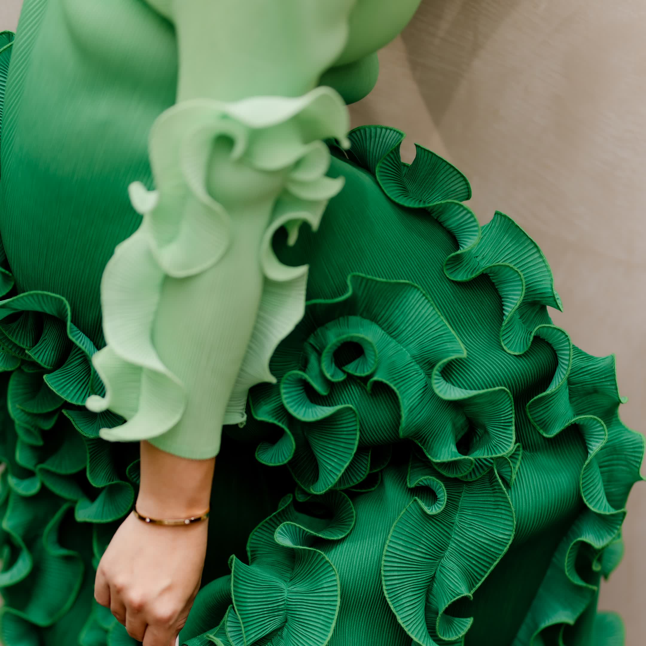 Ombre Ruffle Dress