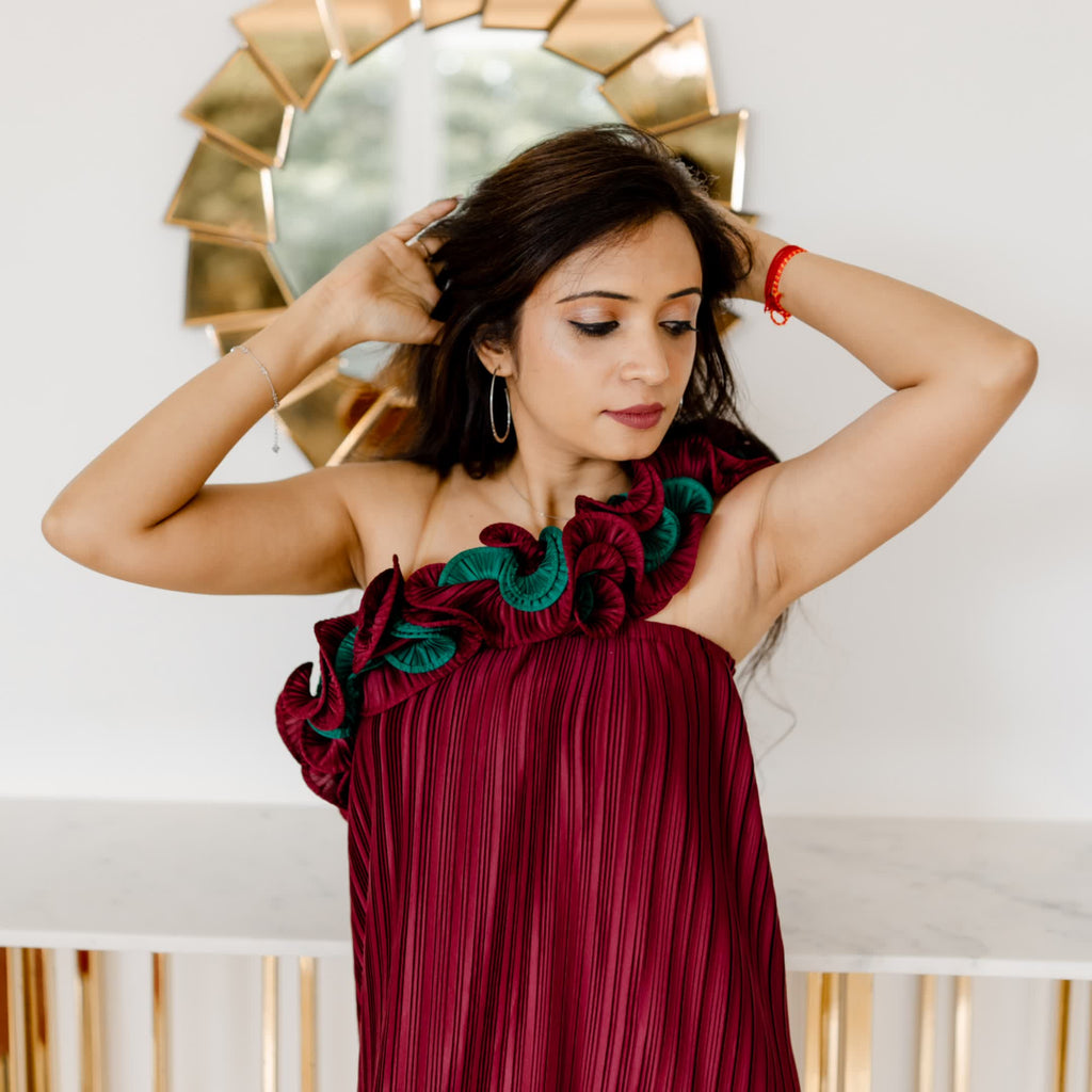 Crimson Ruffle Crush