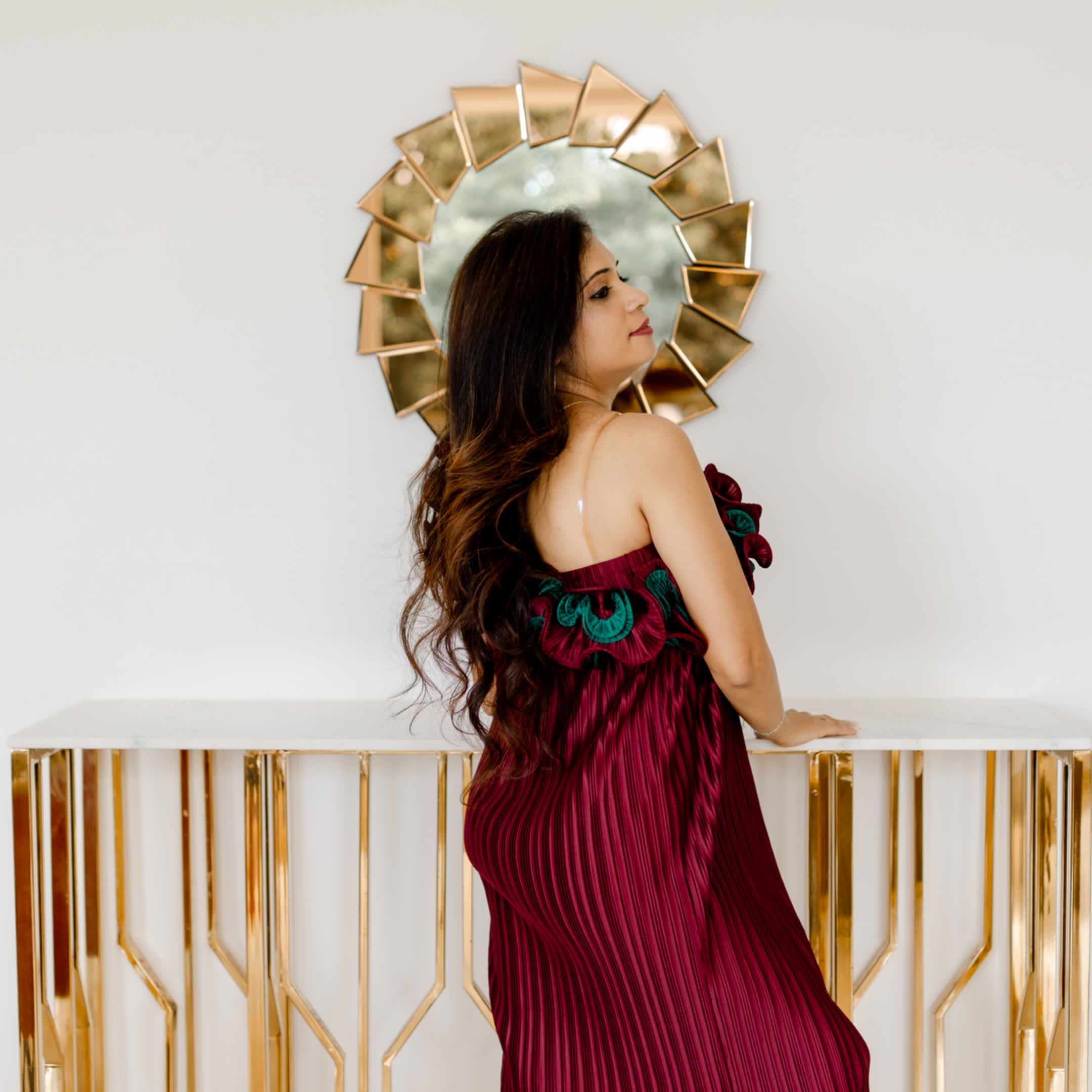 Crimson Ruffle Crush