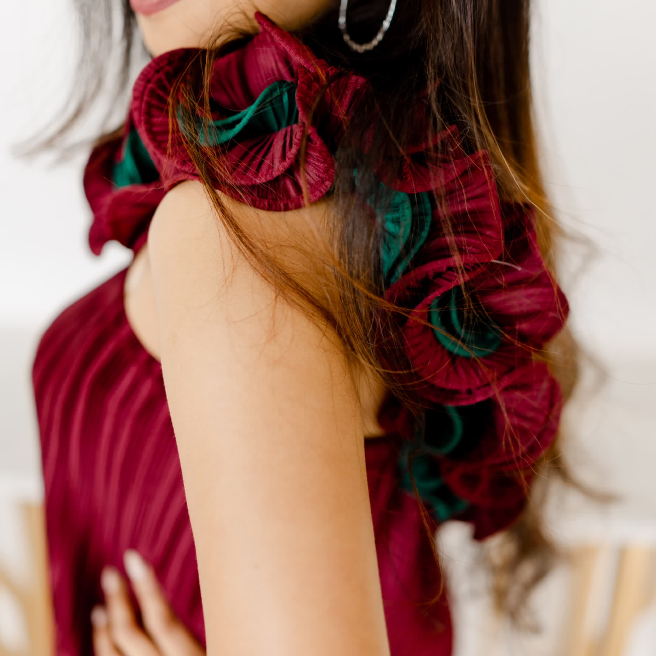 Crimson Ruffle Crush