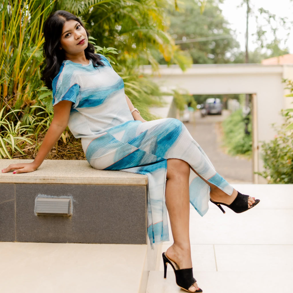 Ocean Drift Crush Dress