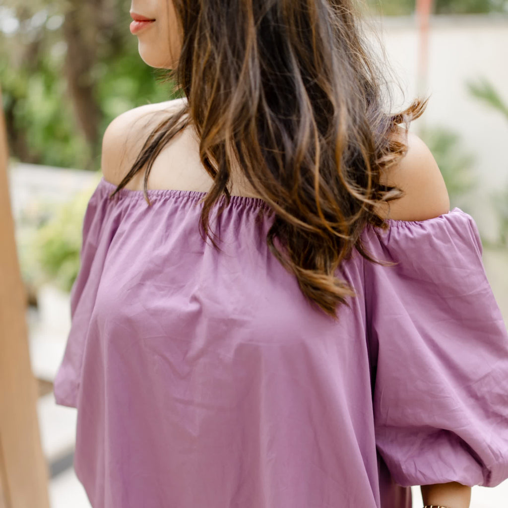 Lavender Aura Cotton Dress