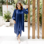 Blue Satin dress