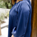 Blue Satin dress
