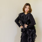 Black Swan Ruffle Dress