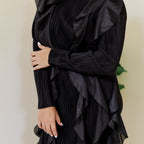 Black Swan Ruffle Dress