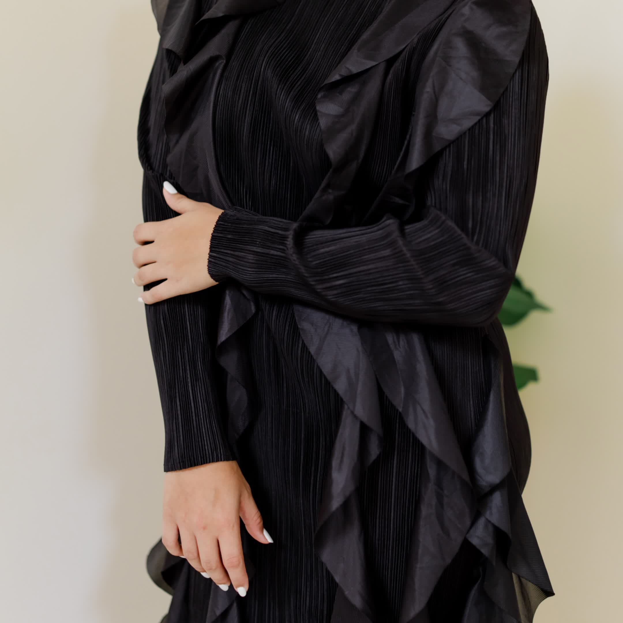 Black Swan Ruffle Dress