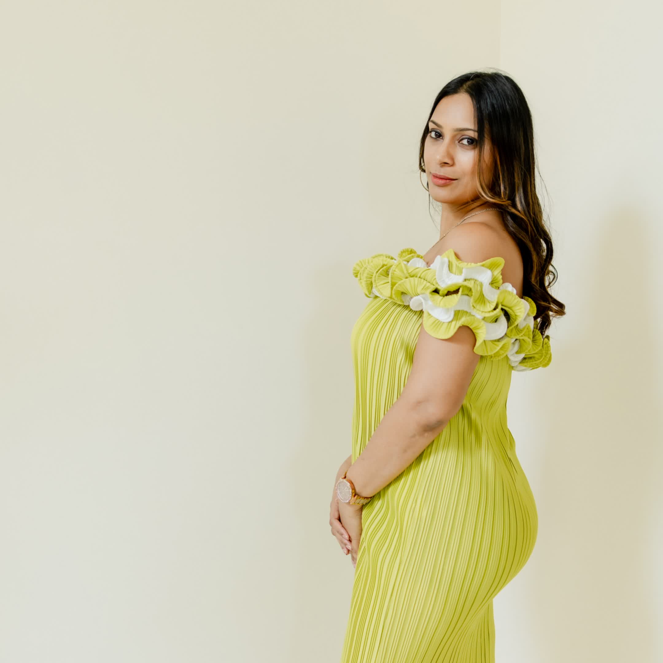 Lime Ruffle Mini