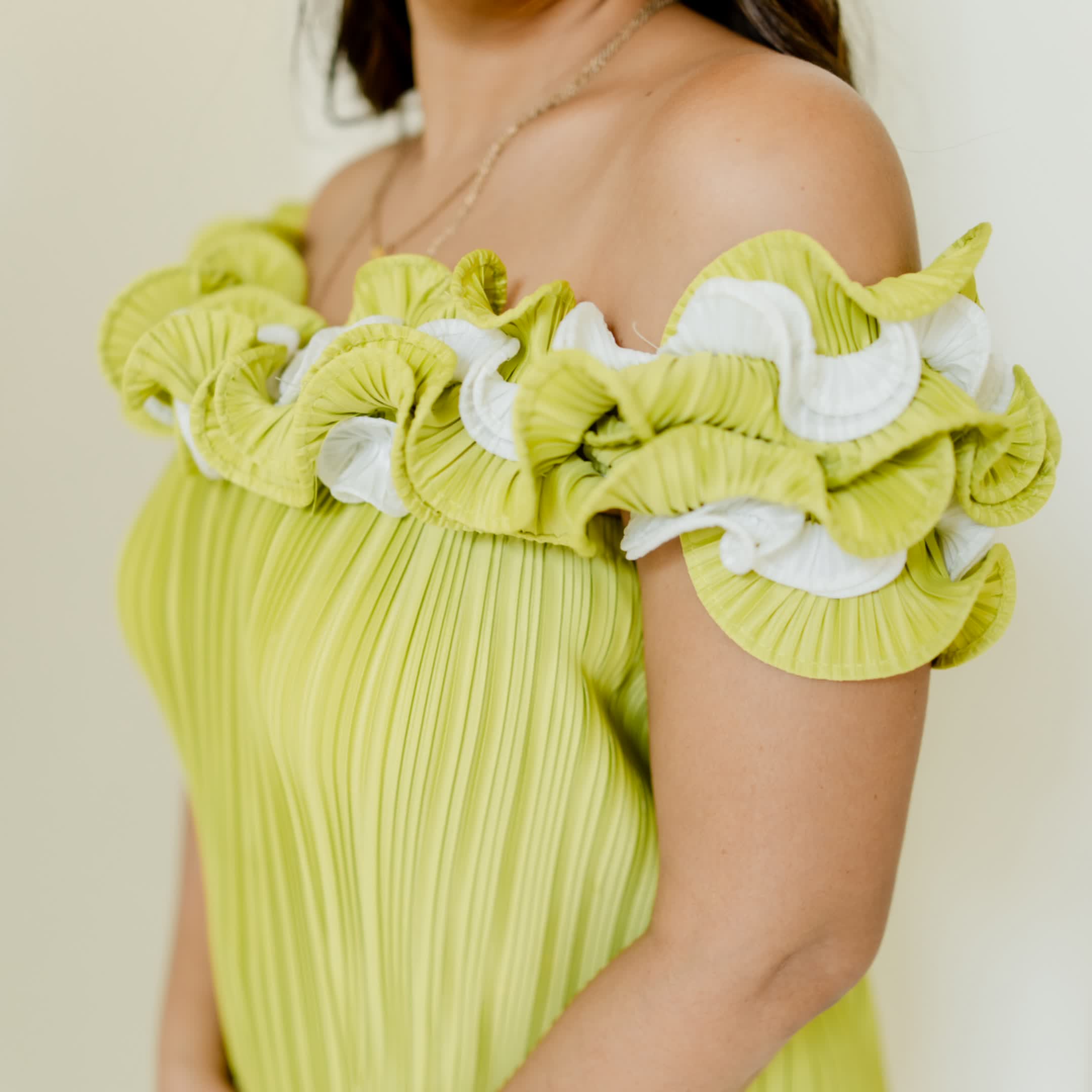 Lime Ruffle Mini