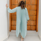 Green Satin dress