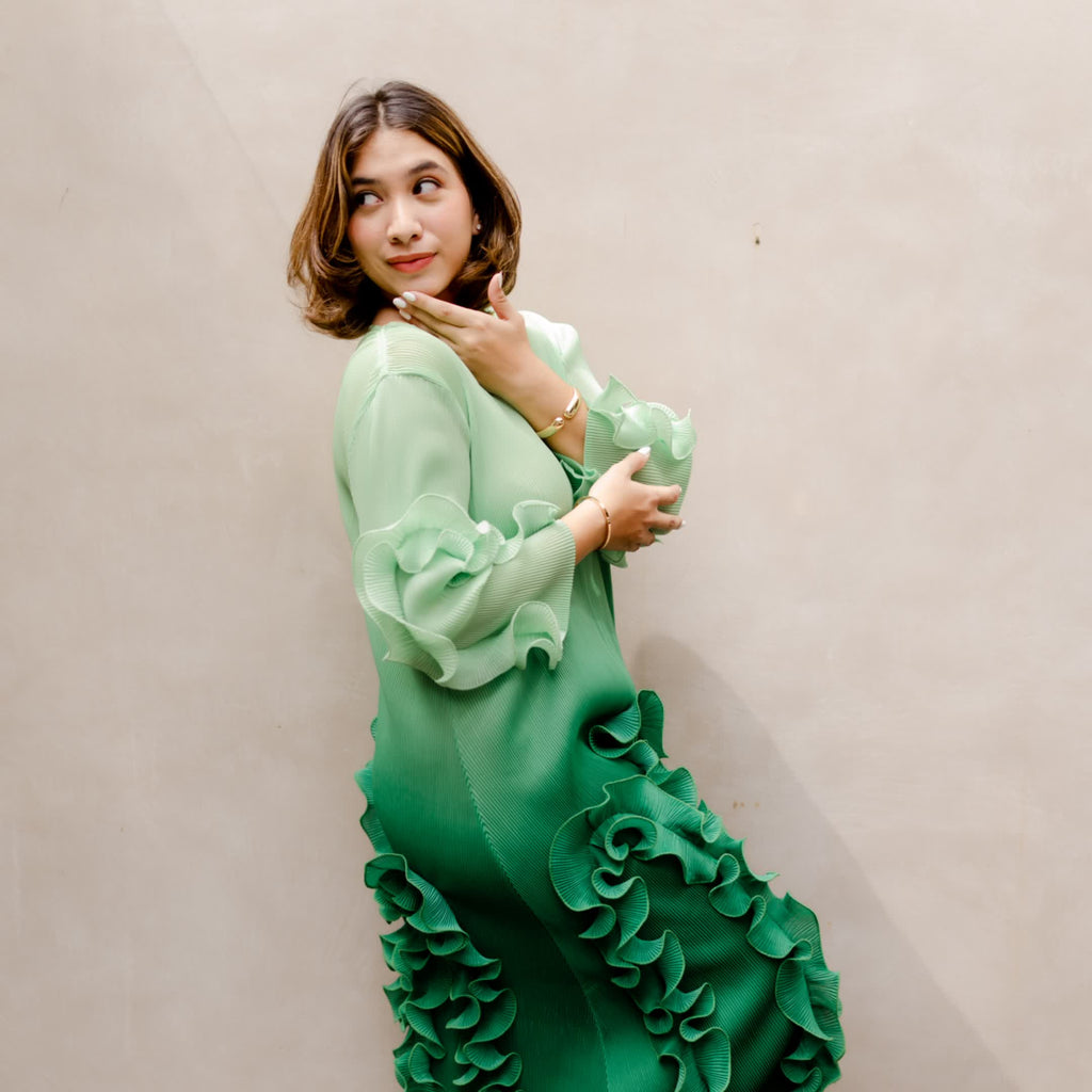 Ombre Ruffle Dress
