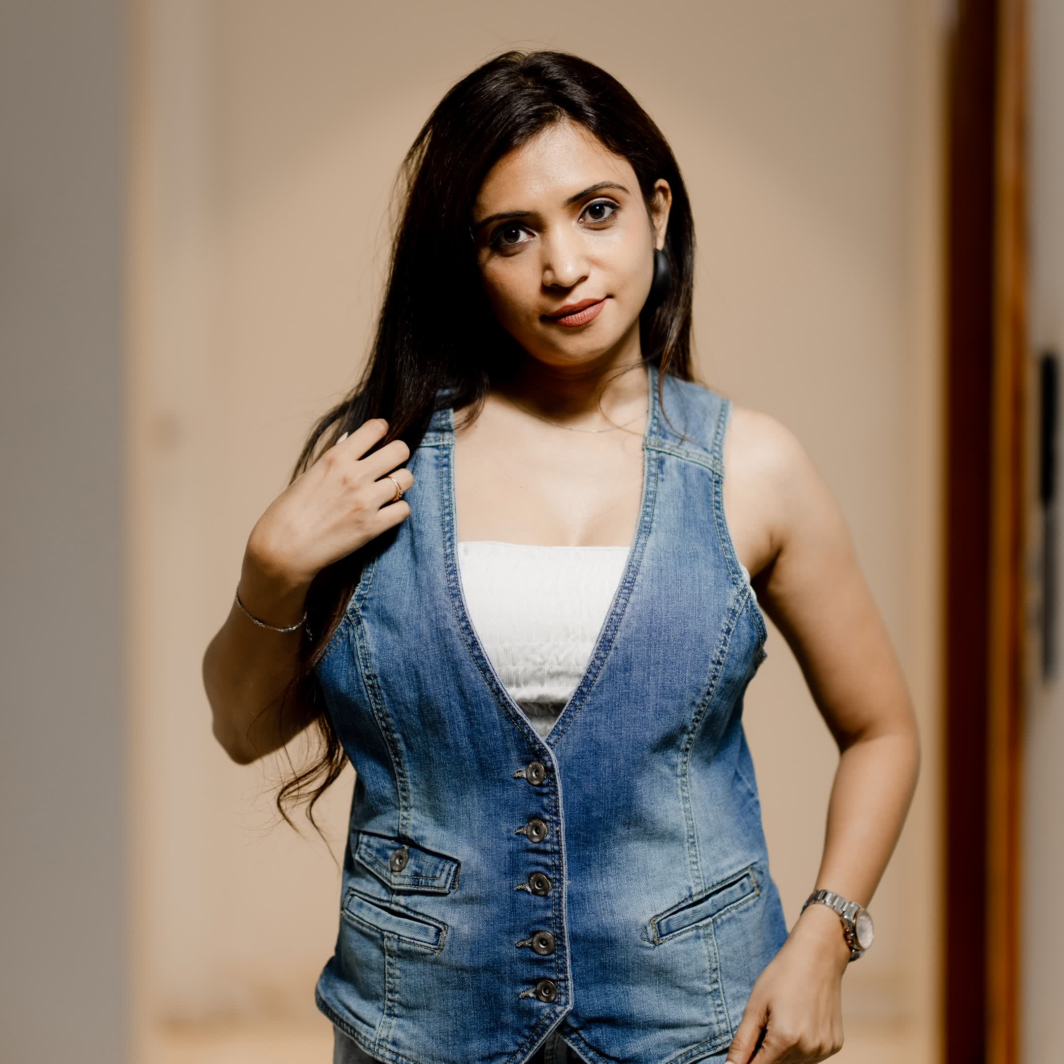 Denim Waistcoat Jacket