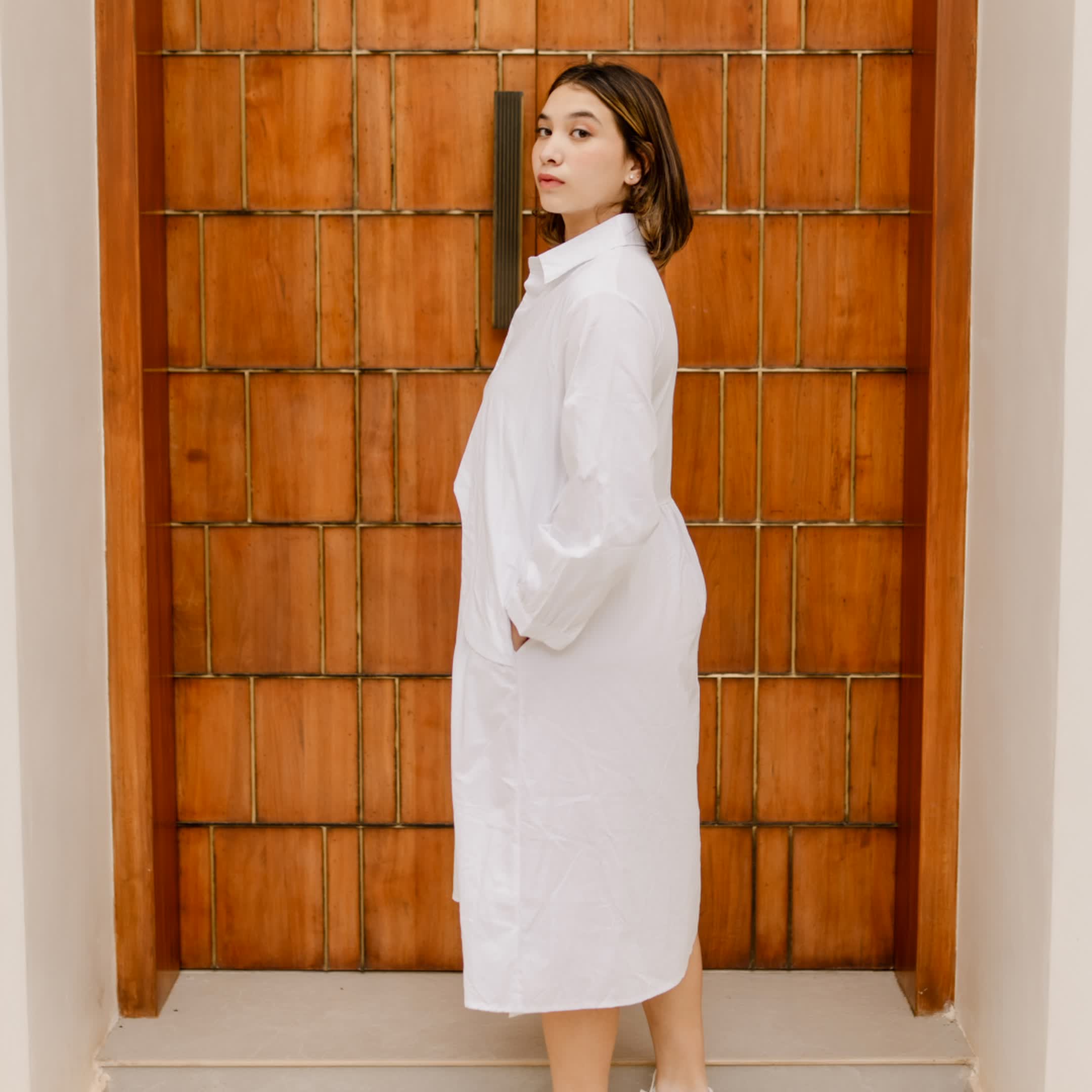 Luminous Layer Cotton dress