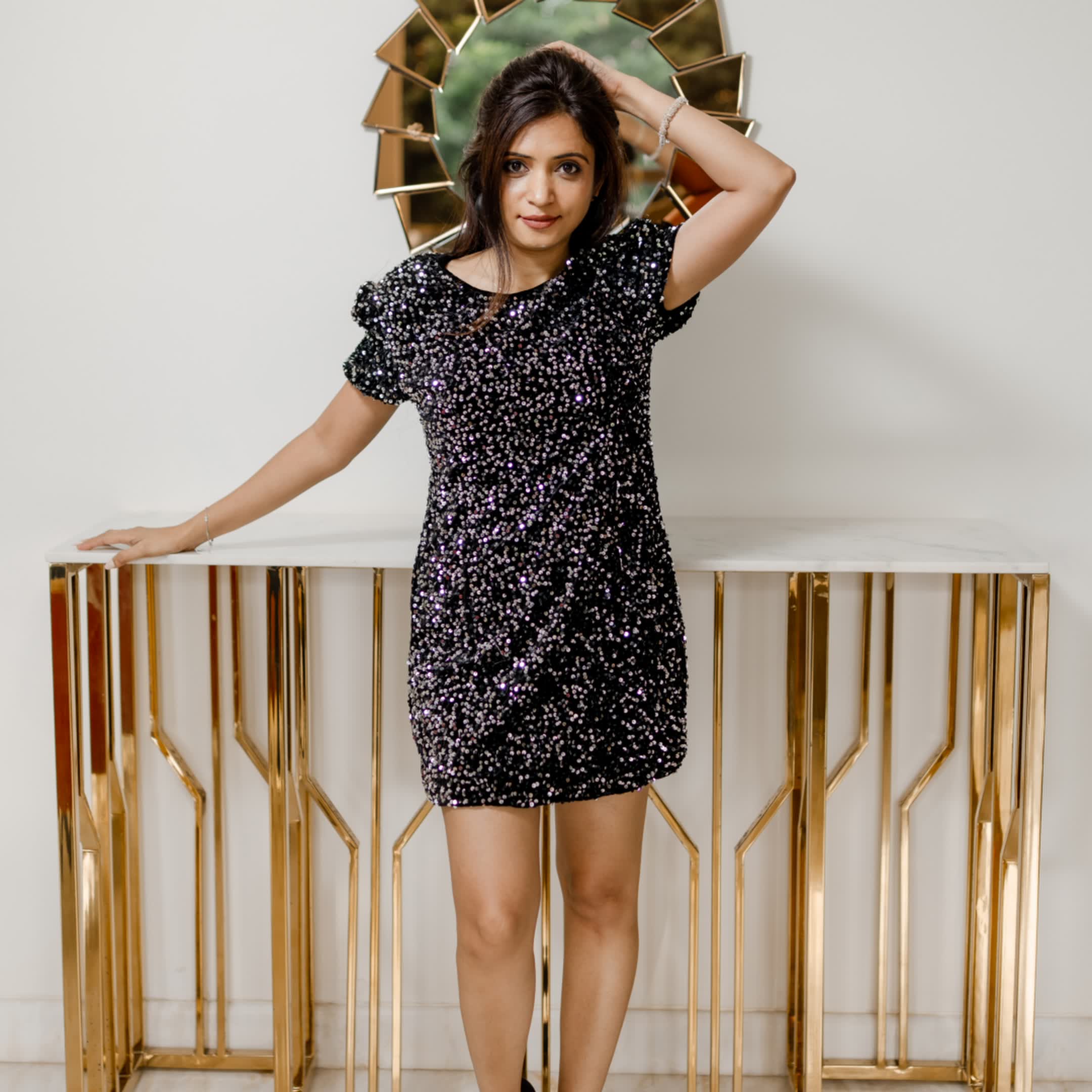 Sequence dress black