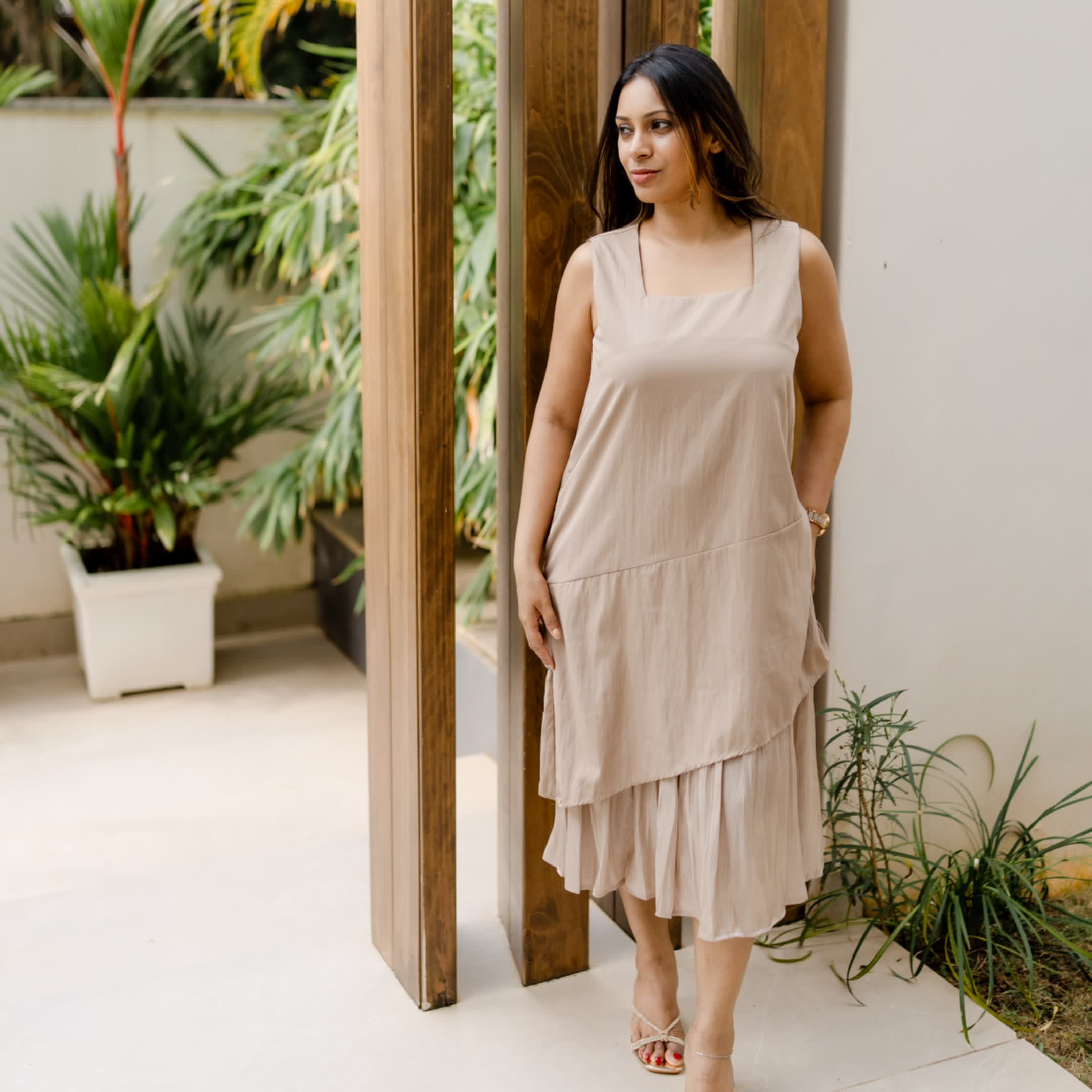 Cocoa Calm Cotton Dress