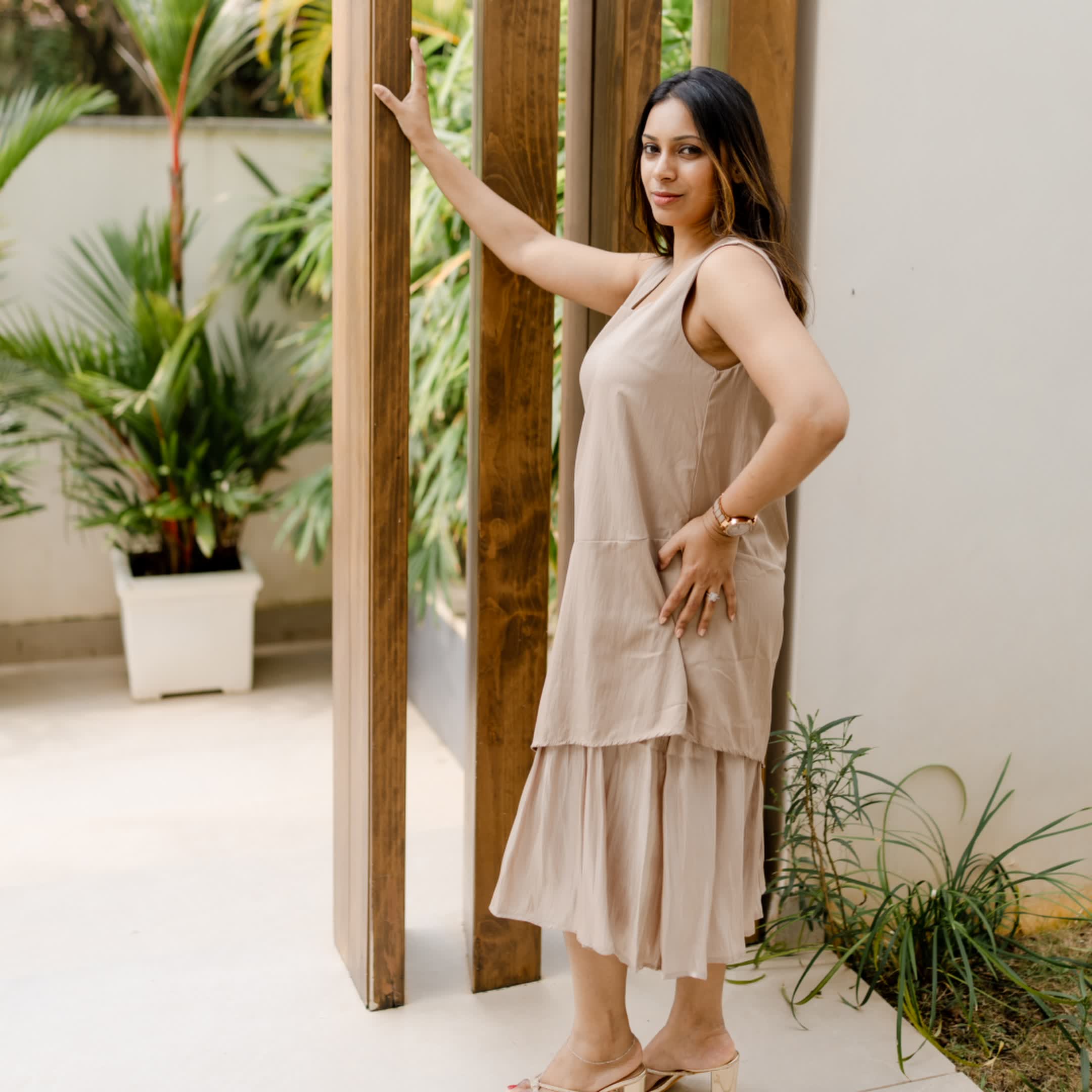 Cocoa Calm Cotton Dress