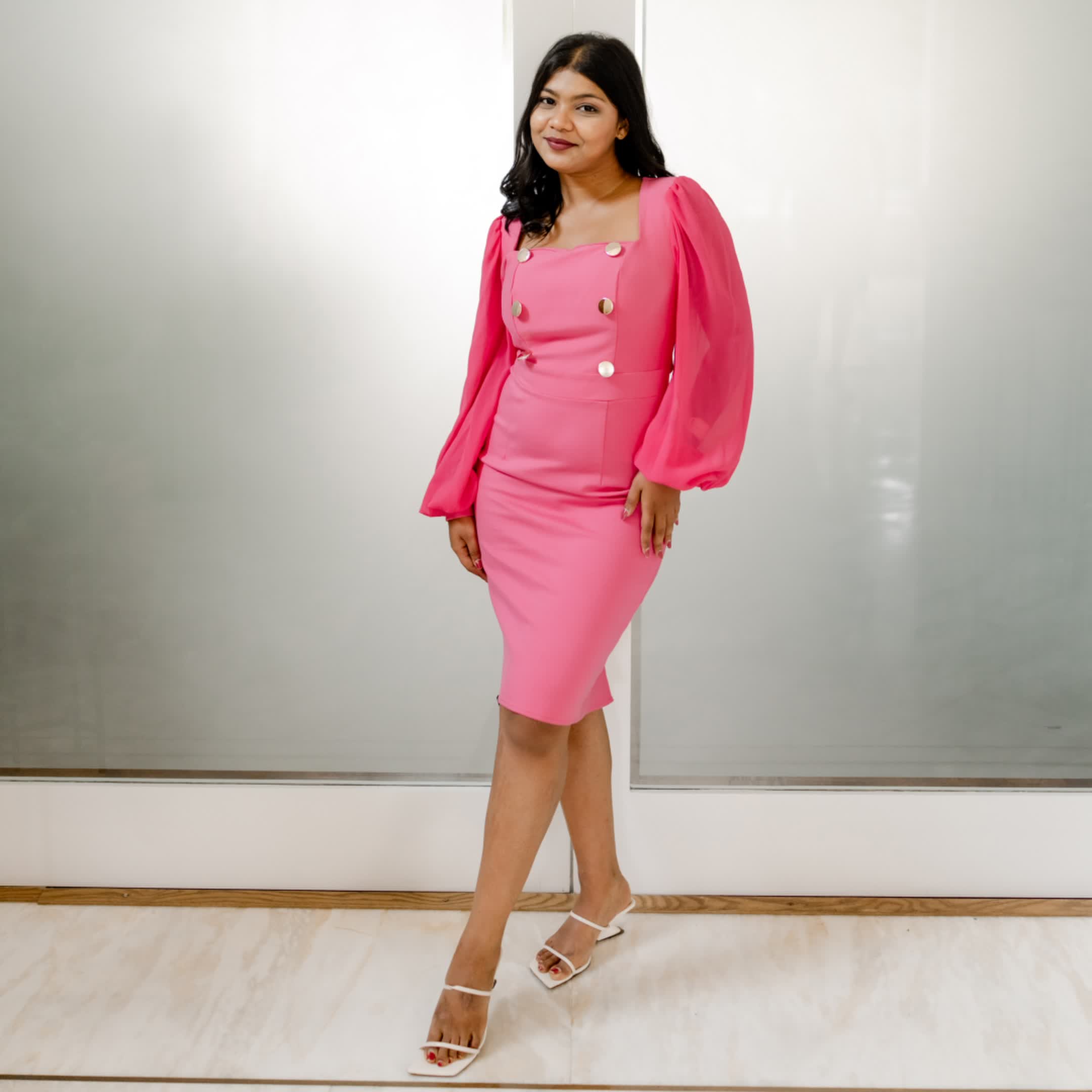 Pink formal dress