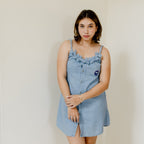 Light blue denim dress