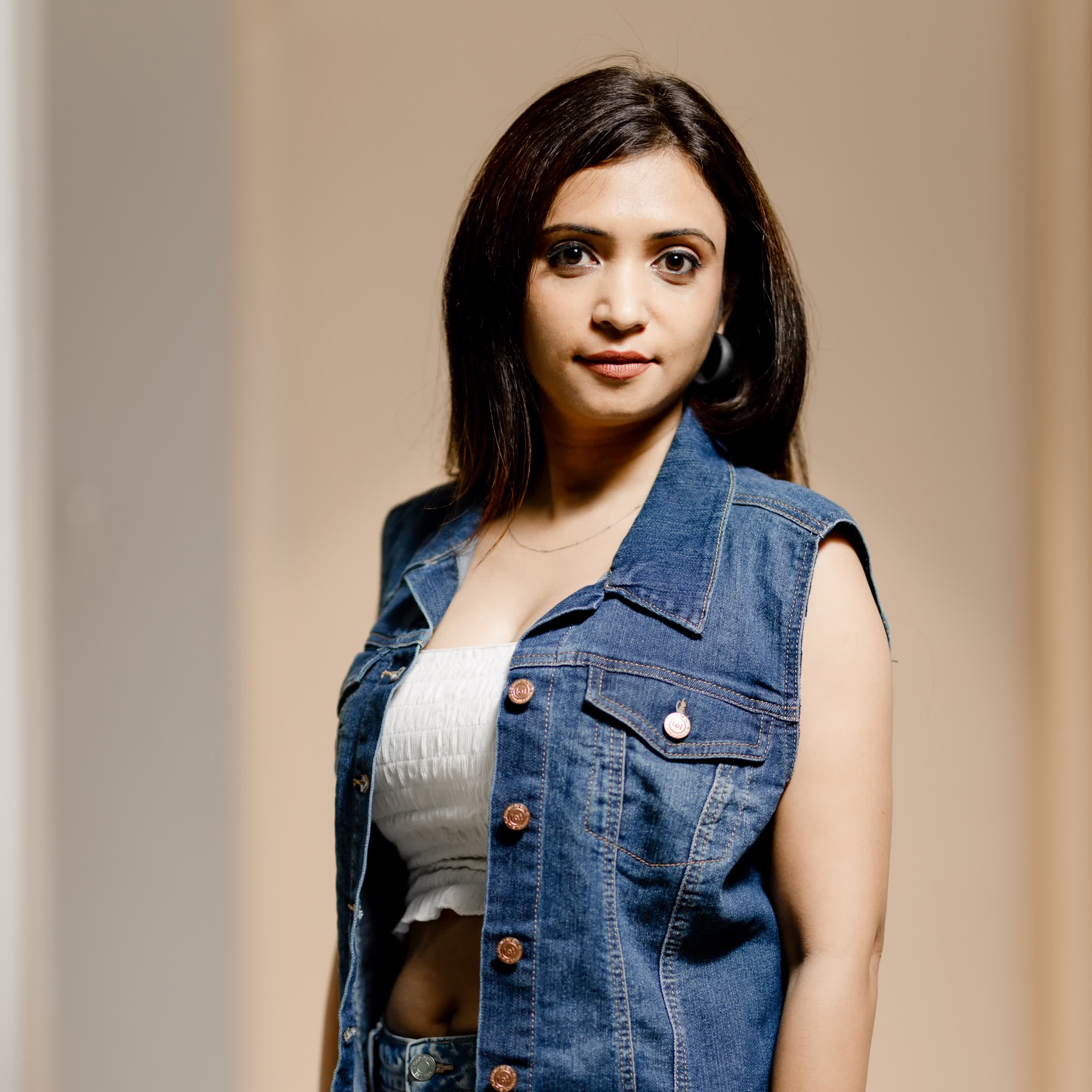Dark Blue Short Denim Jacket