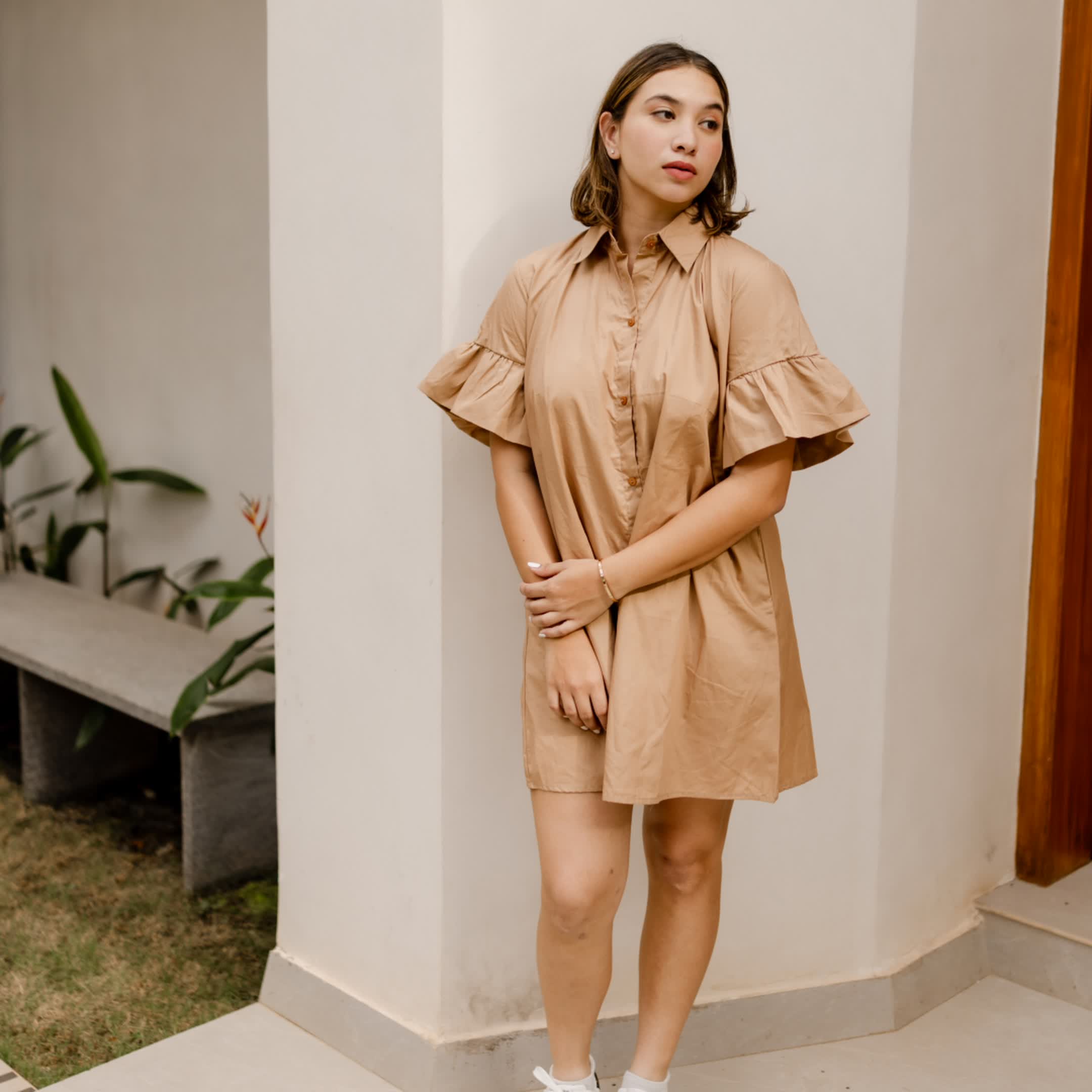 Chestnut Cotton Dress