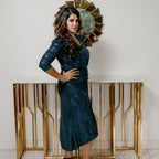 Shimmer Dress blue
