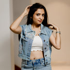 Denim Printed Jacket