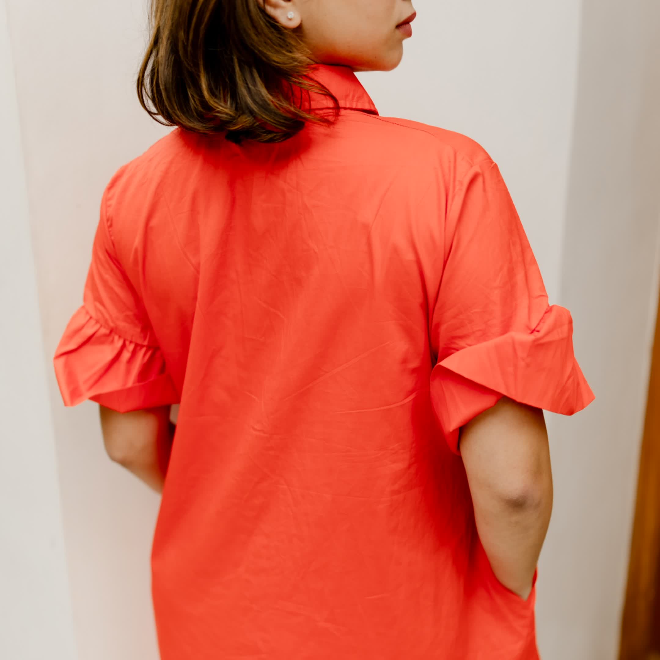 Velocity Red Cotton dress