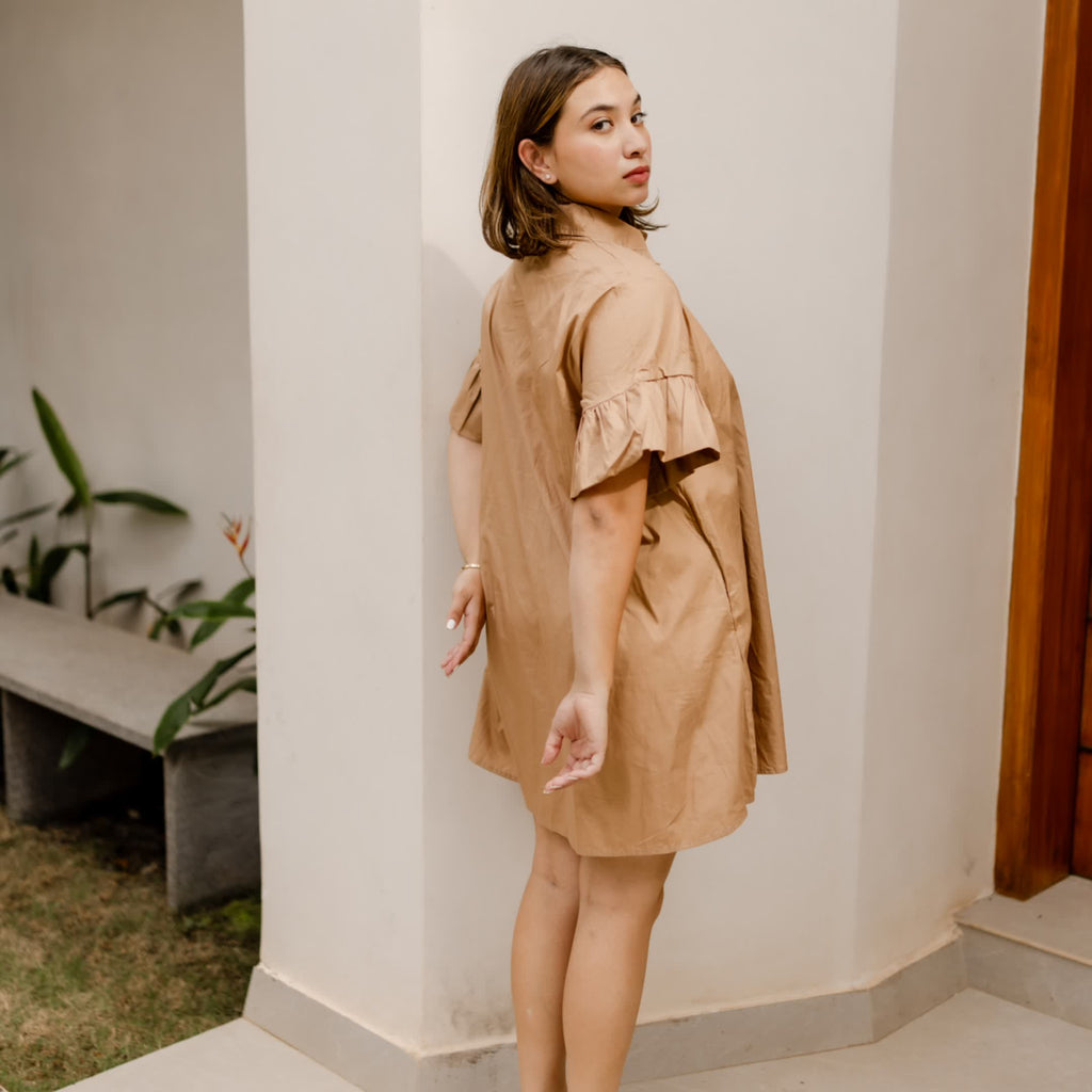 Chestnut Cotton Dress