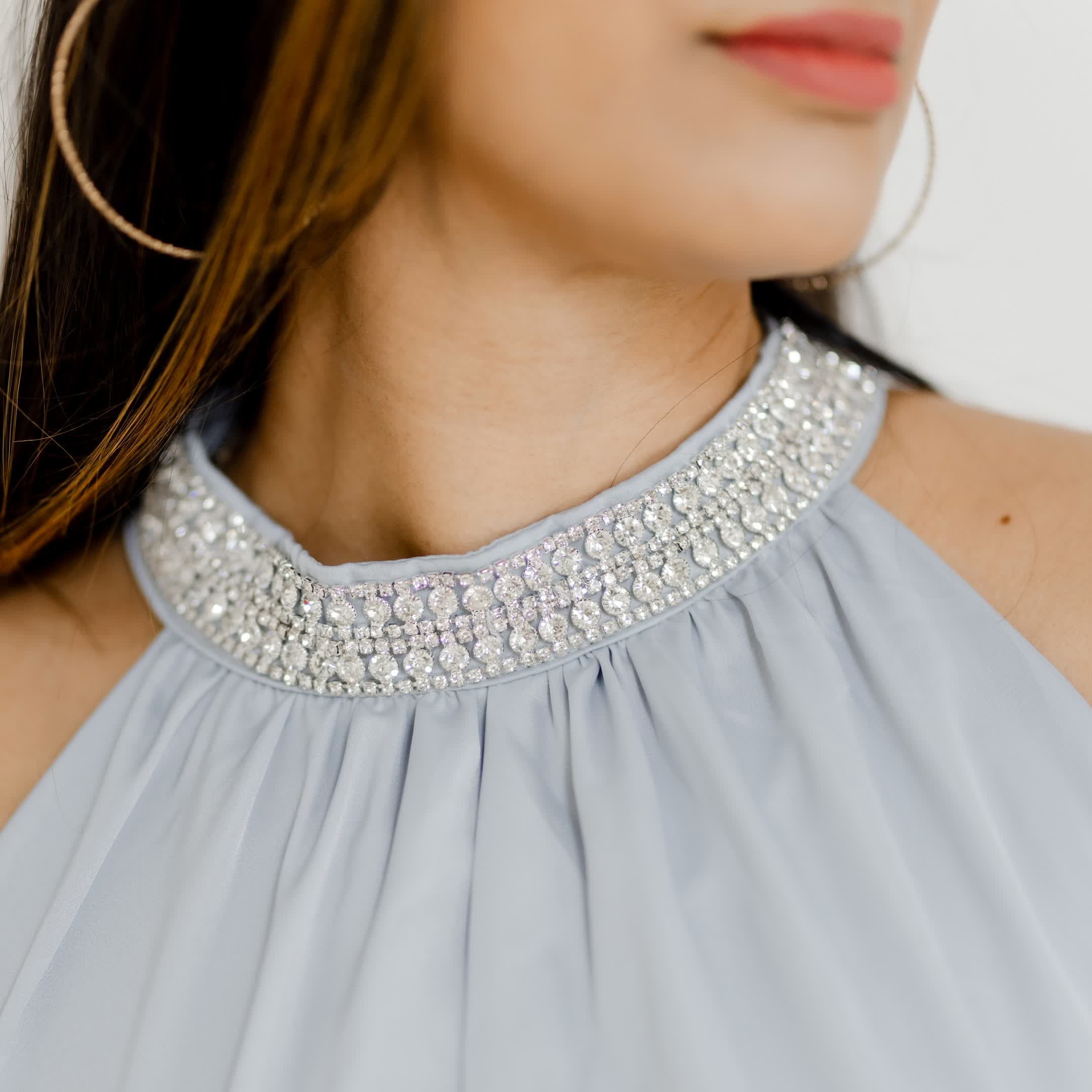 Powder blue semi formal dress