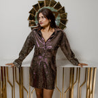 Shimmer Dress gold