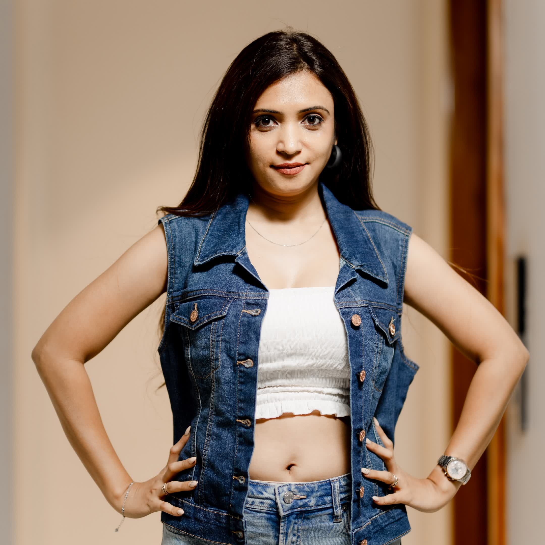 Dark Blue Short Denim Jacket