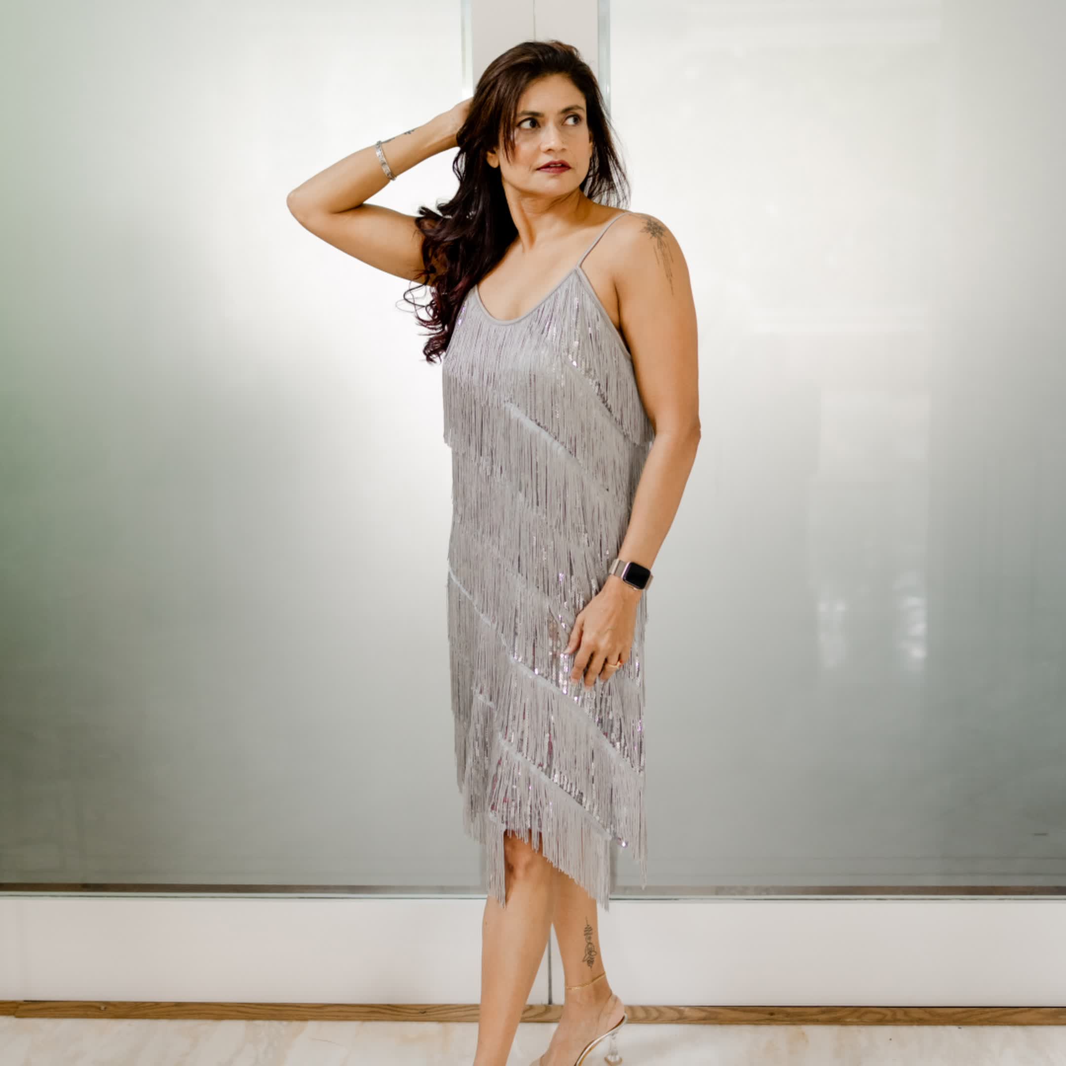 Tassel sequence dress