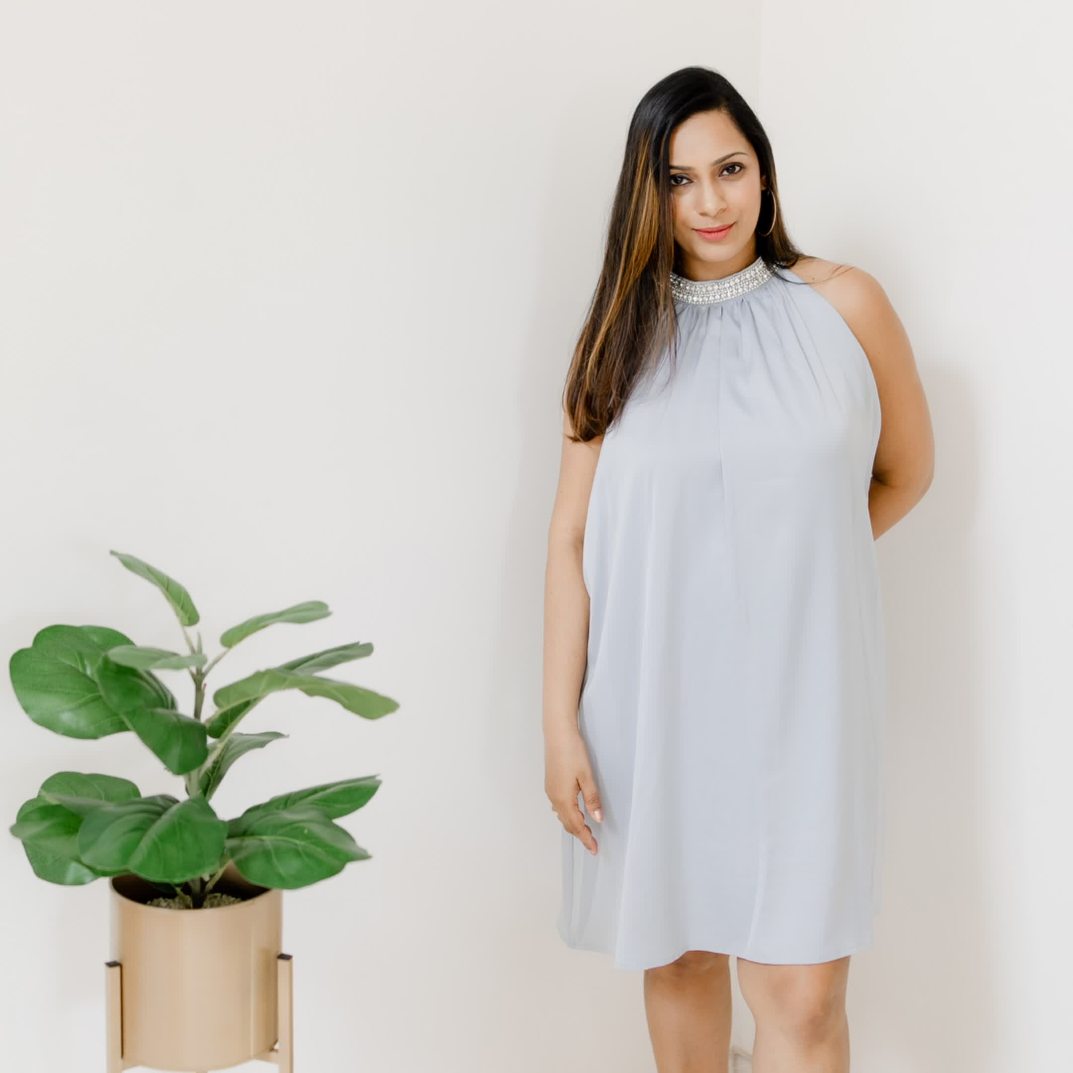 Powder blue semi formal dress