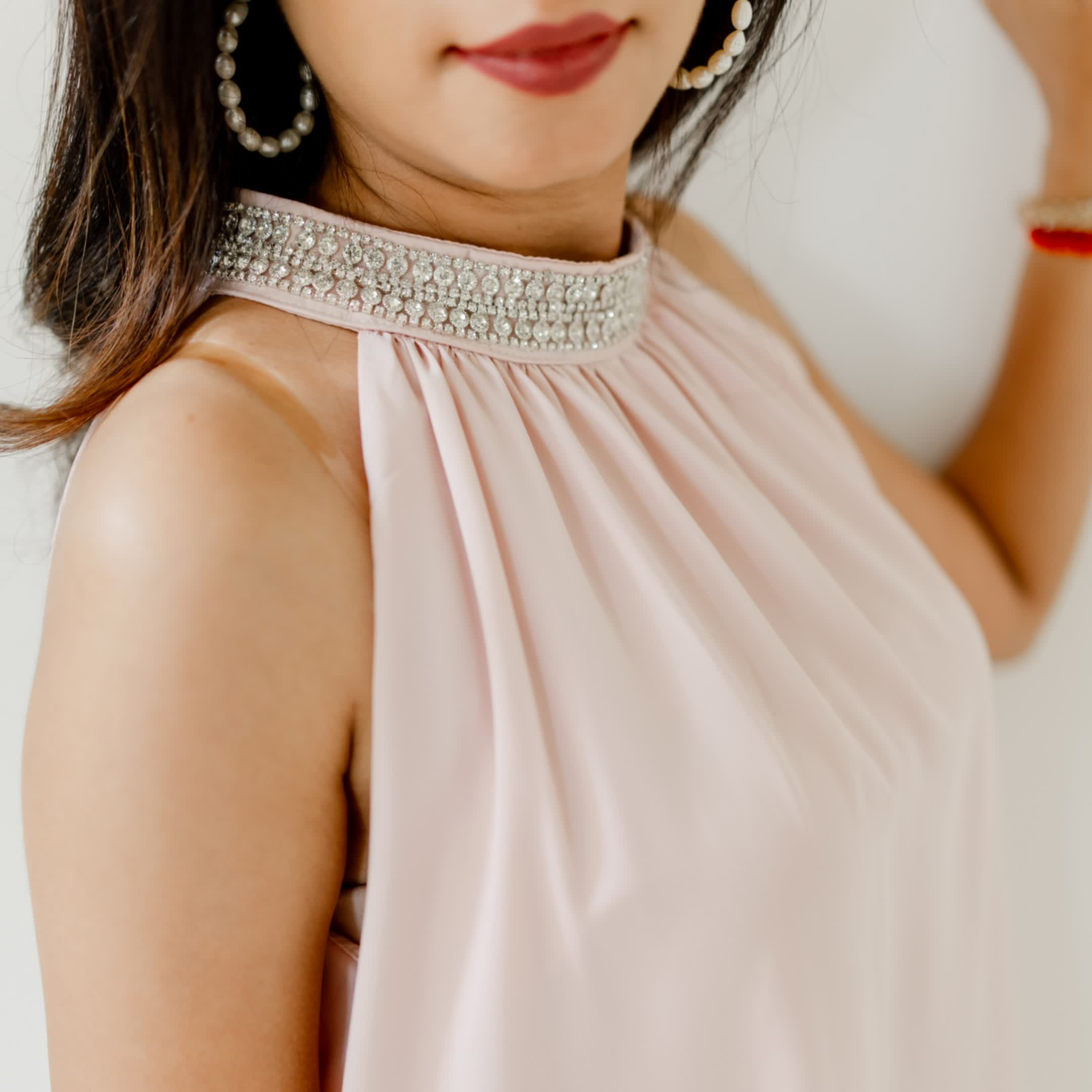 Powder Pink Semi Formal dress
