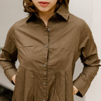 Mahogany Muse Cotton dress
