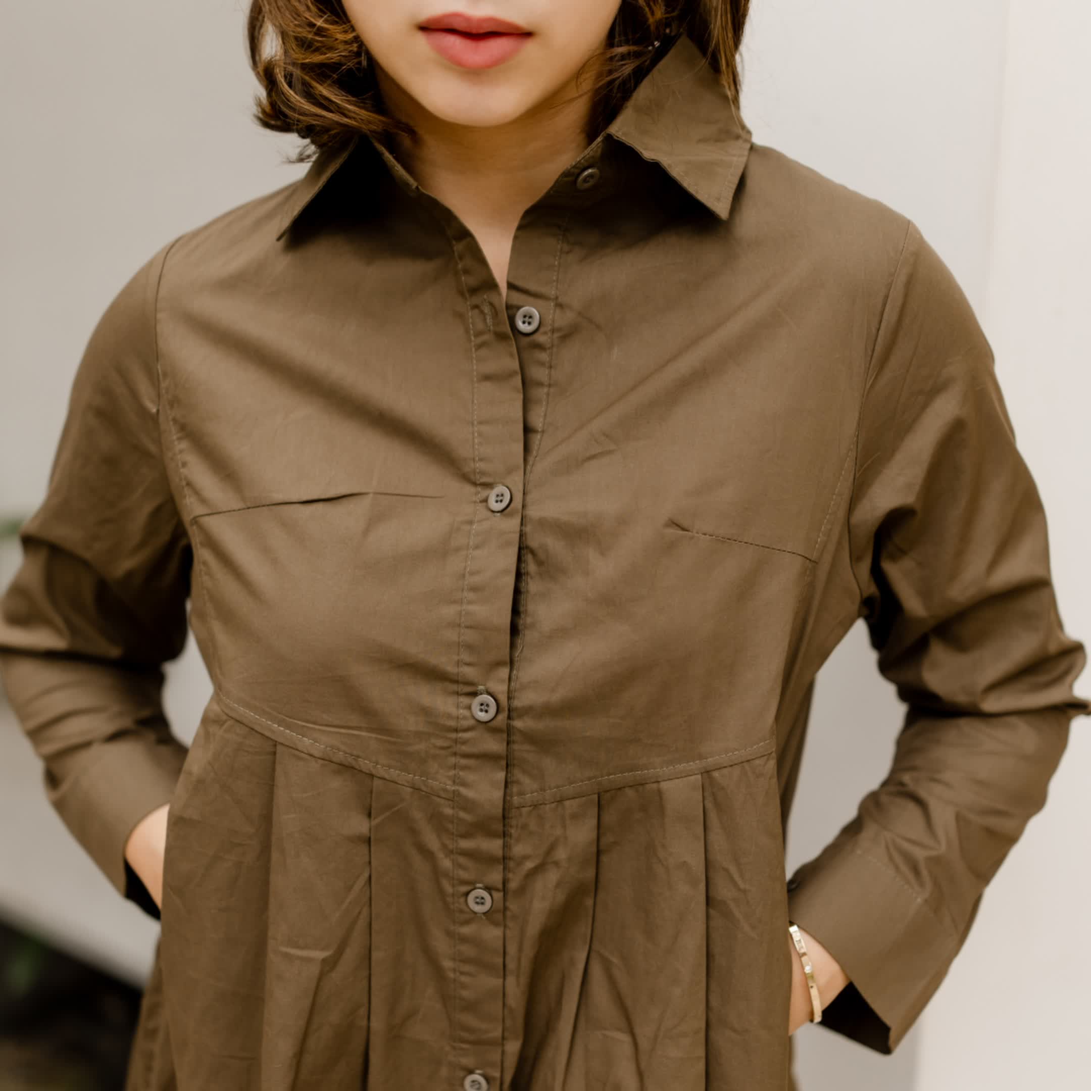 Mahogany Muse Cotton dress