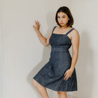Spaghetti denim dress
