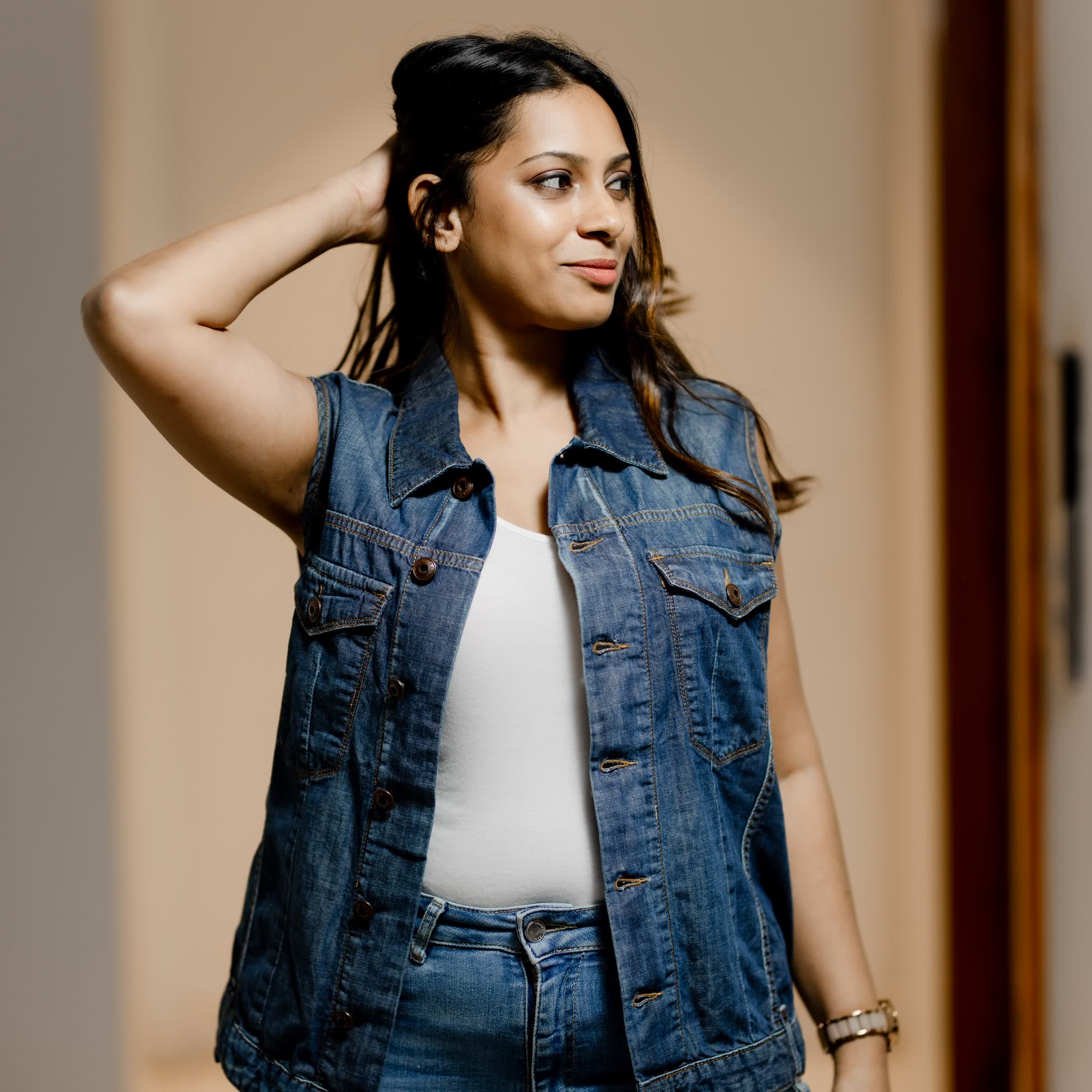 Denim jacket dark blue