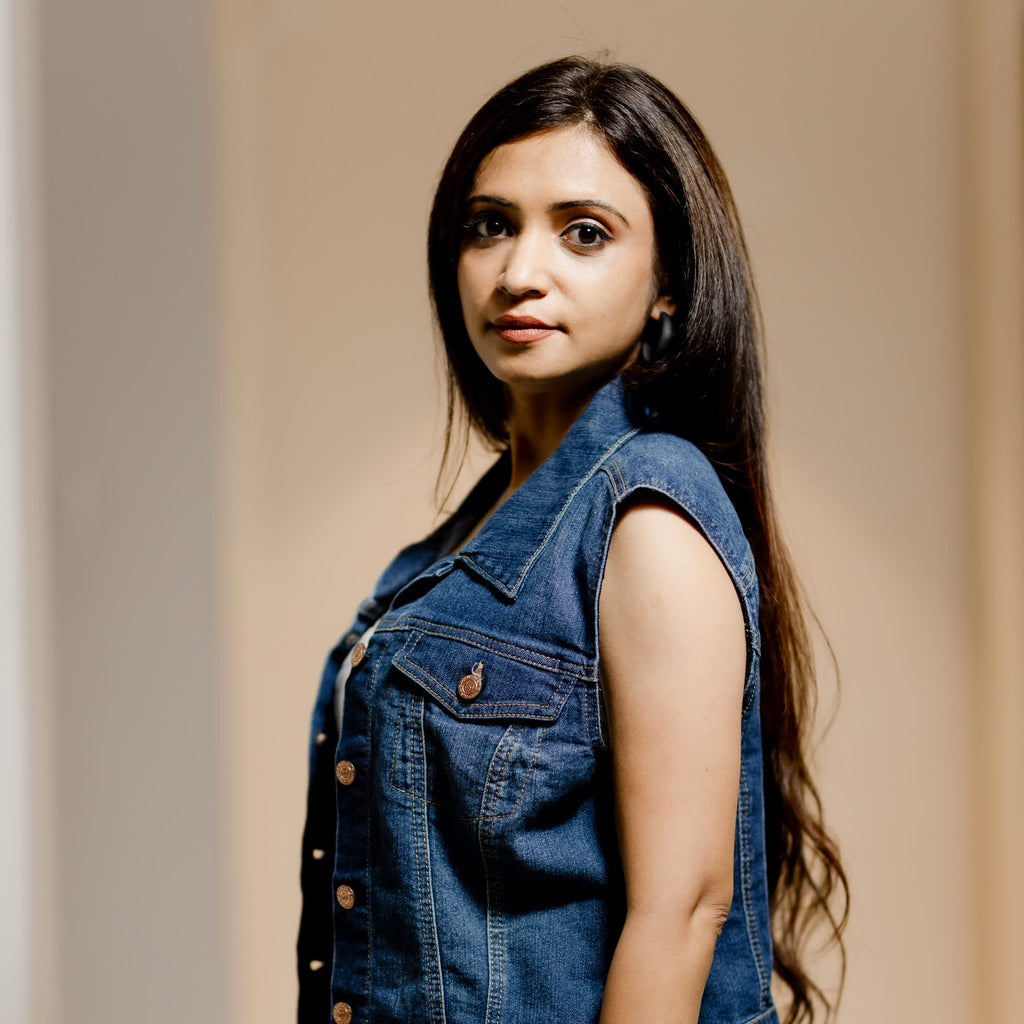 Dark Blue Short Denim Jacket